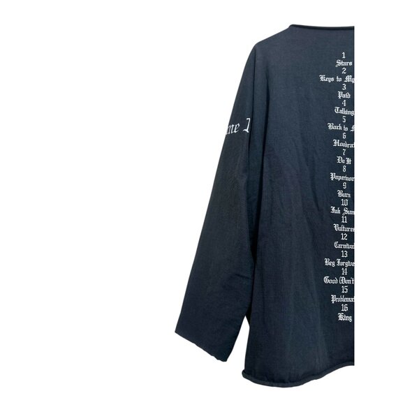 Yeezy Kanye West Gosha Vultures Sweatshirt Size 2 M-L Black Oversize Long Sleeve - Picture 10 of 16